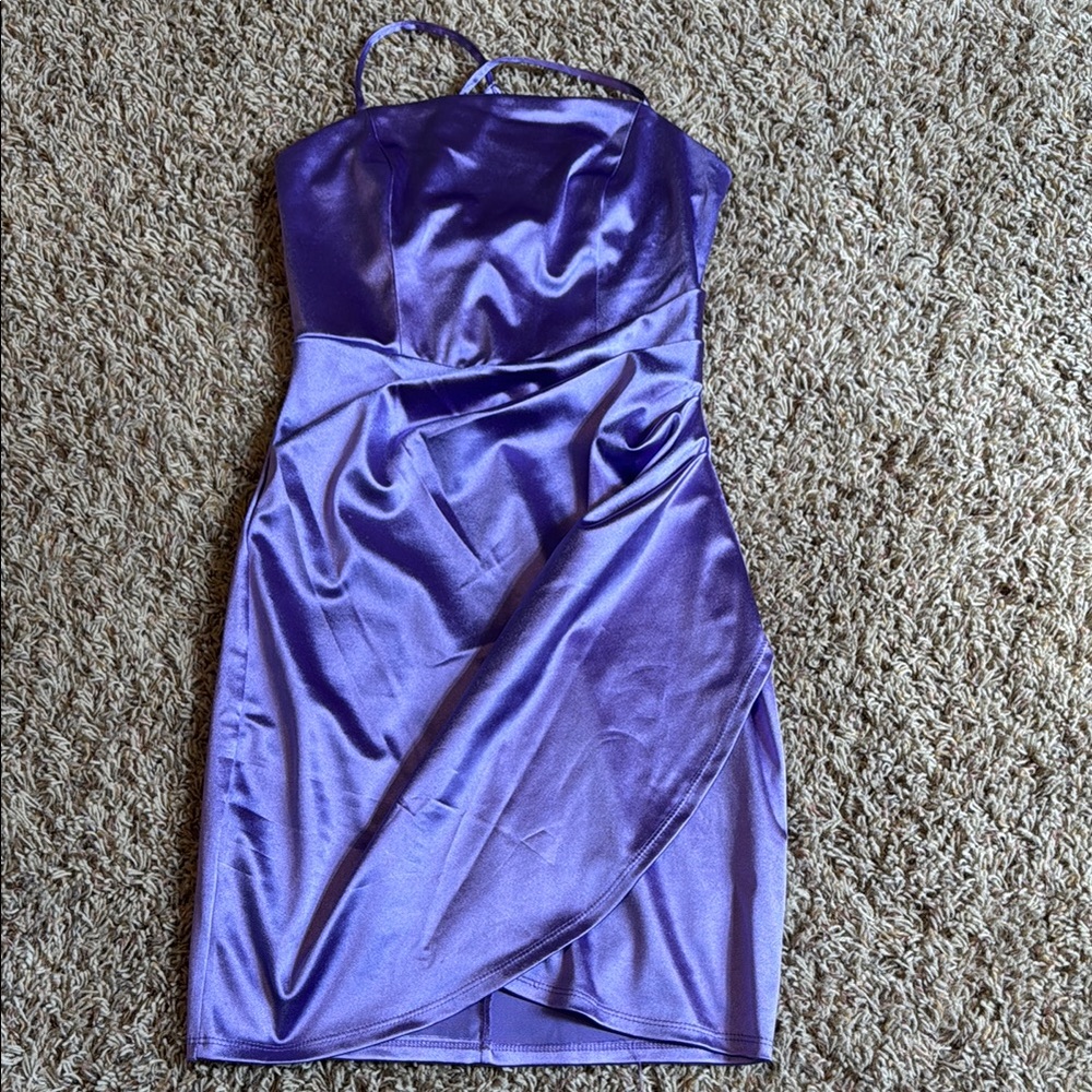 Emerald Sundae Purple One Shoulder Sheath Dress from Macy’s